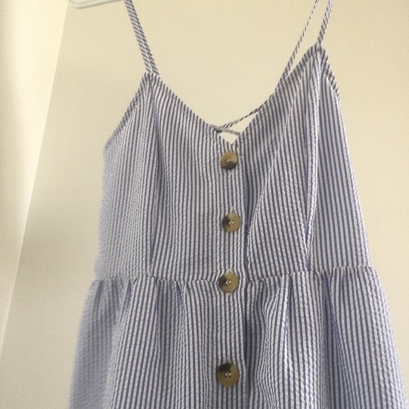 Blue stripes picnic dress - Picture 9 of 11